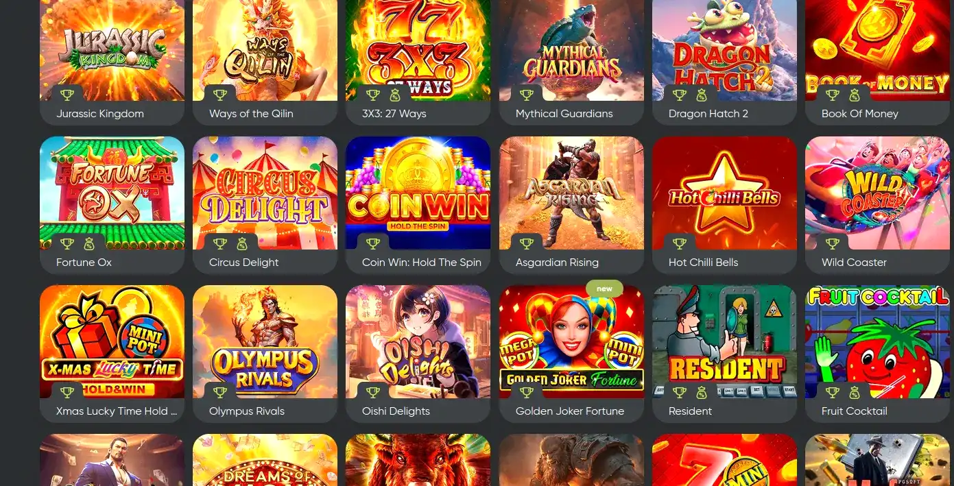 Мобильная версия Grizzly casino